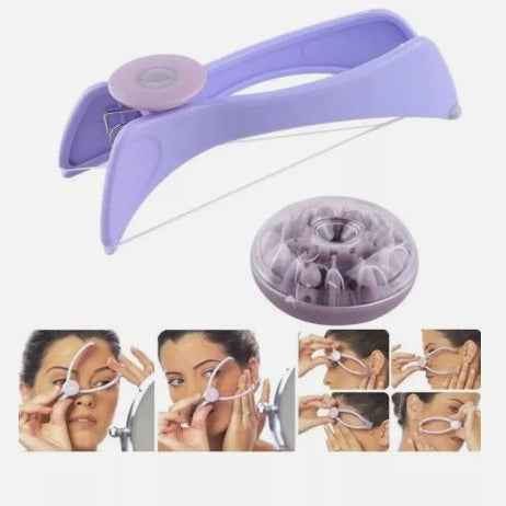 Purple facial steamer with usage instructions on a white background